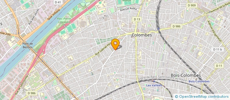 localisation de l'entreprise LE TRIDENT à COLOMBES