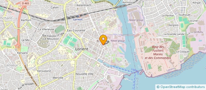 localisation de l'entreprise LE TRIDENT  LORIENT