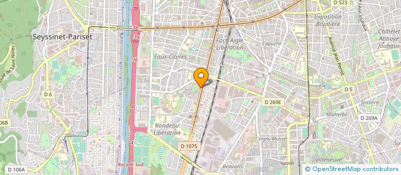 localisation de l'entreprise LE TRIDENT à GRENOBLE