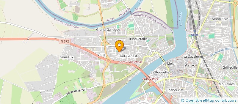 localisation de l'entreprise LE TRIDENT à ARLES