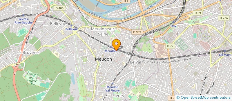 localisation de l'entreprise LE TRIDENT  MEUDON