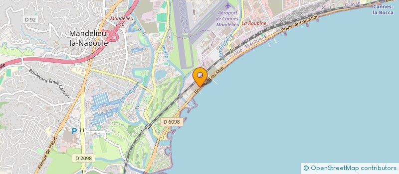 localisation de l'entreprise LE TRIDENT CE AEROSPATIAL à CANNES