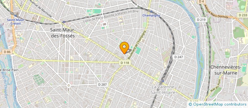 localisation de l'entreprise LE TRIEL à SAINT-MAUR-DES-FOSSES