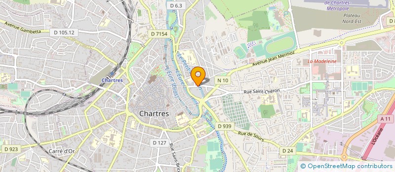 localisation de l'entreprise LE TRIFORIUM à CHARTRES