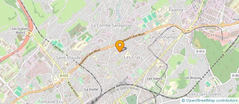 localisation de l'entreprise LE TRIGONE  BESANCON