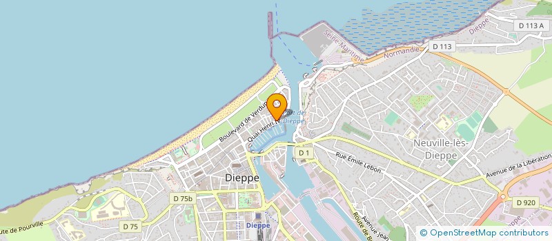 localisation de l'entreprise LE TRIMARAN à DIEPPE