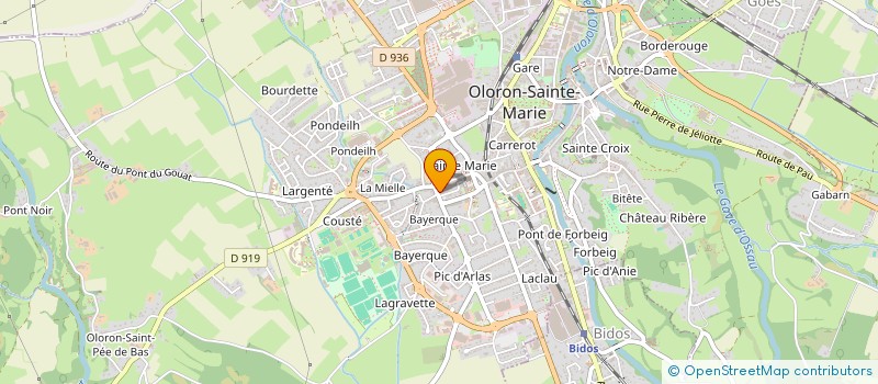 localisation de l'entreprise LE TRINQUET à OLORON-SAINTE-MARIE