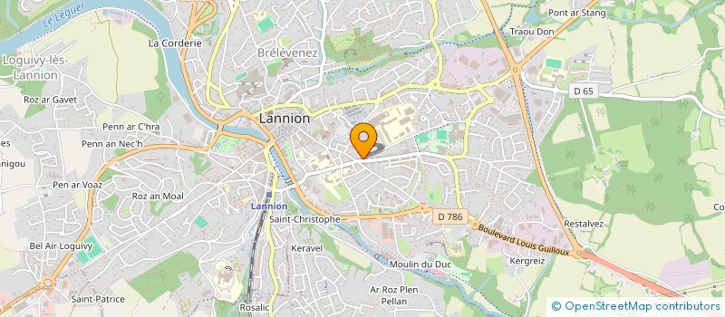 localisation de l'entreprise LE TRIO  LANNION