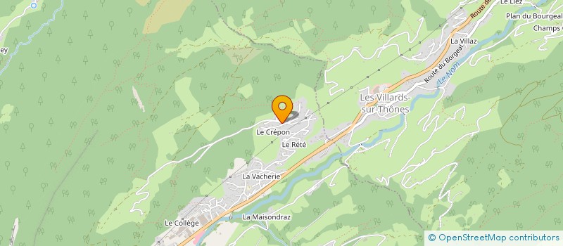 localisation de l'entreprise LE TRIOLET à THONES