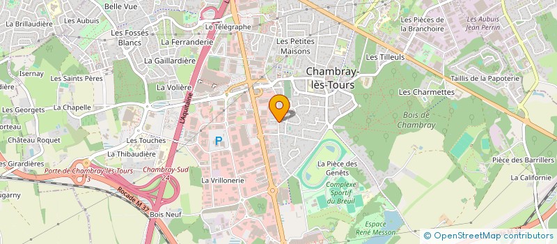 localisation de l'entreprise LE TRIOLET  CHAMBRAY-LES-TOURS