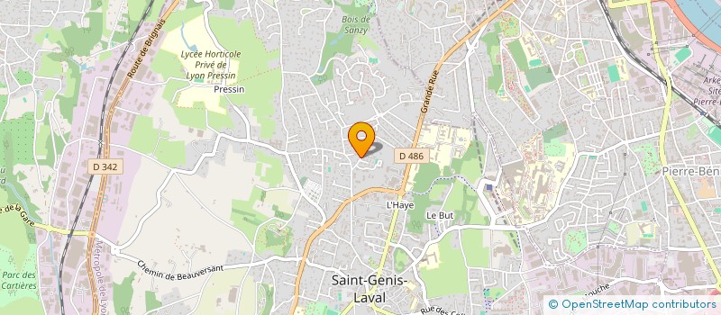 localisation de l'entreprise LE TRIOLET  SAINT-GENIS-LAVAL