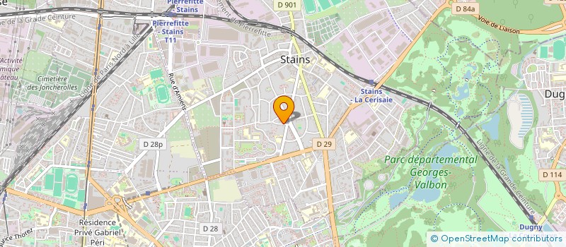 localisation de l'entreprise LE TRIOMPHE à STAINS