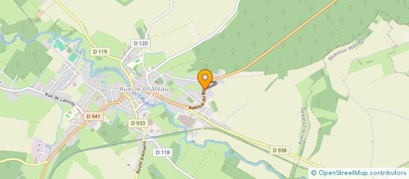 localisation de l'entreprise LE TRIOMPHE DE NEPTUNE à AUXI-LE-CHATEAU