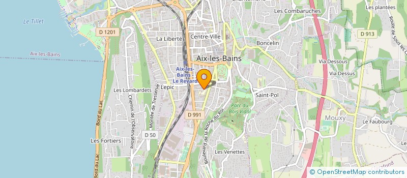 localisation de l'entreprise LE TRIONYX à AIX-LES-BAINS