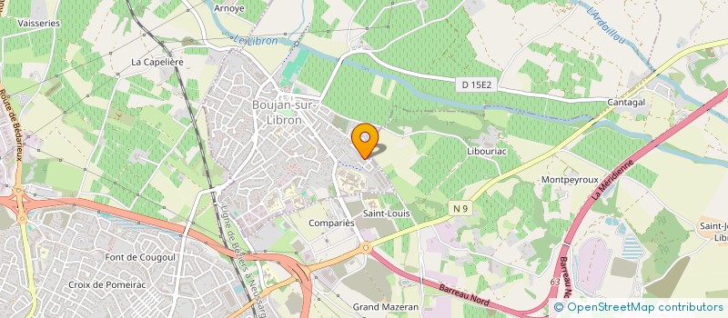 localisation de l'entreprise LE TRIPORTEUR  BOUJAN-SUR-LIBRON