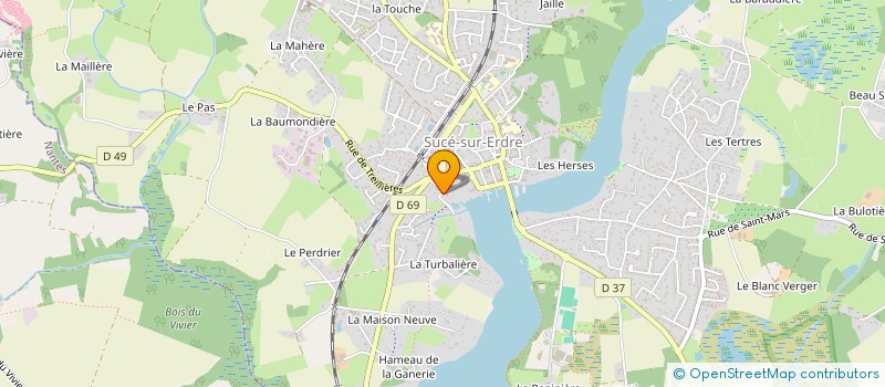 localisation de l'entreprise LE TRISKEL  SUCE-SUR-ERDRE