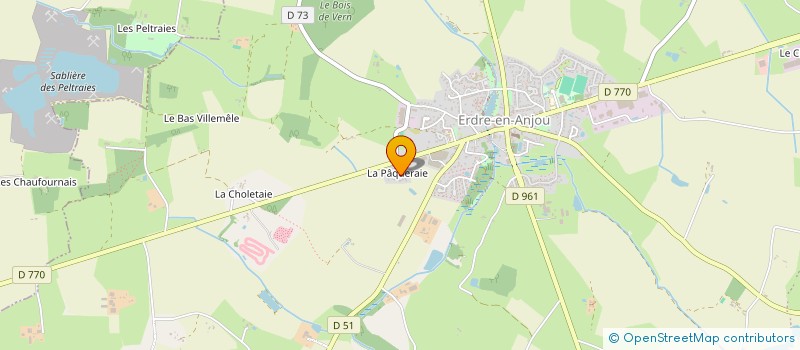 localisation de l'entreprise LE TRISKEL  ERDRE-EN-ANJOU