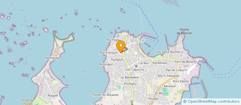 localisation de l'entreprise LE TRITON à ROSCOFF