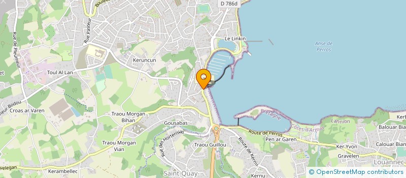 localisation de l'entreprise LE TRITON à PERROS-GUIREC
