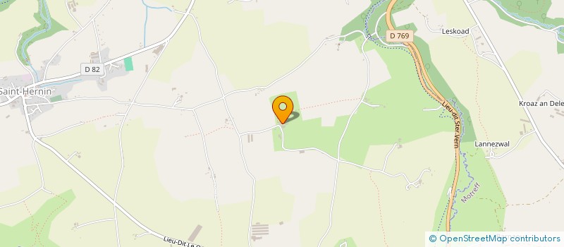 localisation de l'entreprise LE TROADEC  SAINT-HERNIN