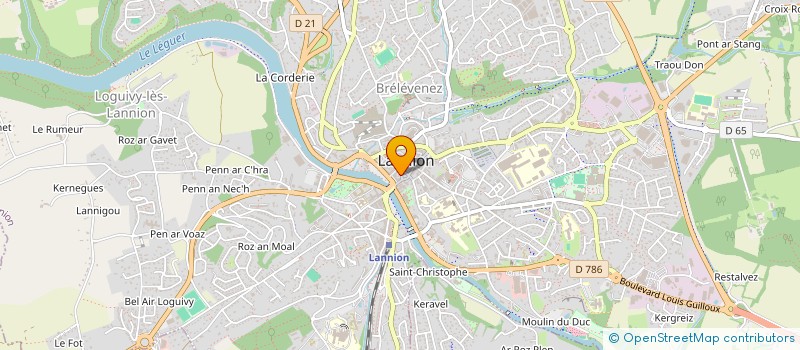 localisation de l'entreprise LE TROC DE BEL AIR  LANNION