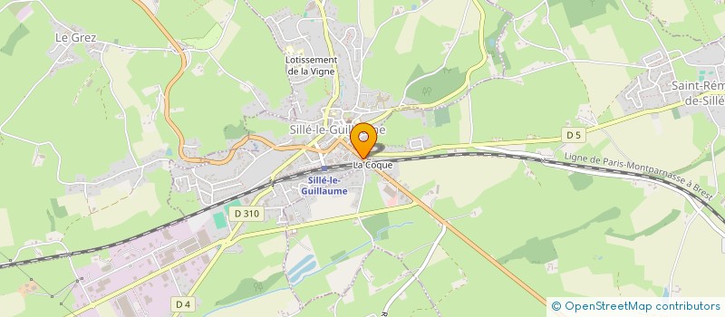 localisation de l'entreprise LE TROC DES ANGES à SILLE-LE-GUILLAUME