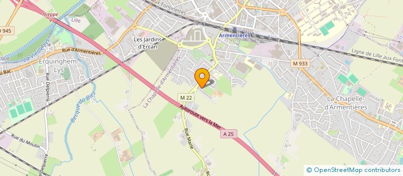 localisation de l'entreprise LE TROC DES NOUNOUS à LA CHAPELLE-D'ARMENTIERES