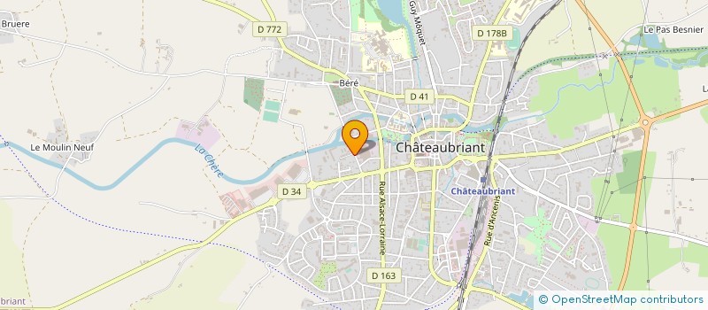 localisation de l'entreprise LE TROC DU CASTEL à CHATEAUBRIANT