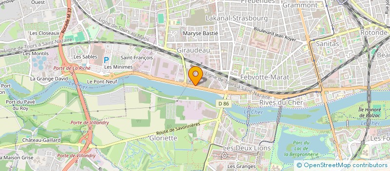 localisation de l'entreprise LE TROGLO  TOURS