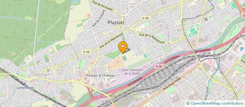 localisation de l'entreprise LE TROIS  PFASTATT