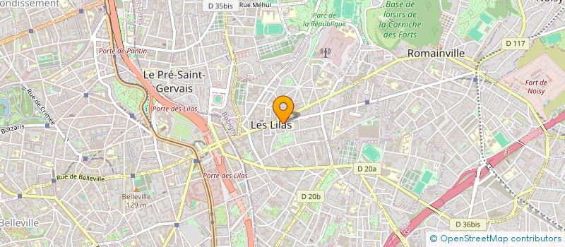 localisation de l'entreprise LE TROISIEME LIEU à LES LILAS
