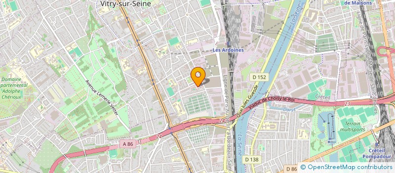 localisation de l'entreprise LE TROLLEY PARIS SERVICES  VITRY-SUR-SEINE