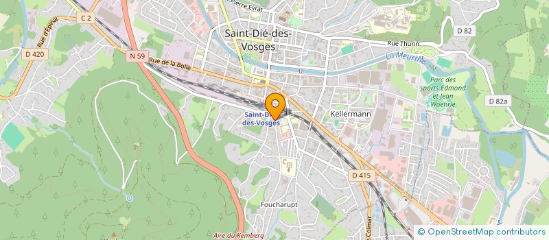 localisation de l'entreprise LE TROMBONE  SAINT-DIE-DES-VOSGES