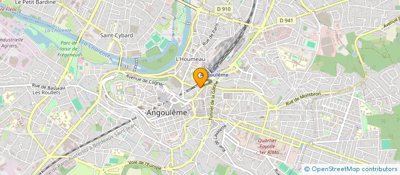 localisation de l'entreprise LE TROPIC BAR à ANGOULEME