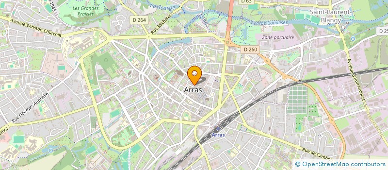 localisation de l'entreprise LE TROPICAL à ARRAS