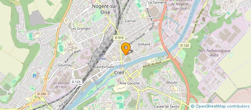 localisation de l'entreprise LE TROPICAL  CREIL