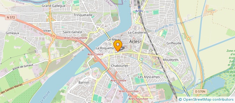 localisation de l'entreprise LE TROPICANA  ARLES