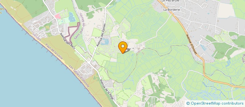 localisation de l'entreprise LE TROPICANA  SAINT-JEAN-DE-MONTS