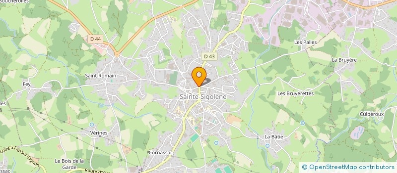 localisation de l'entreprise LE TROPICANA  SAINTE-SIGOLENE