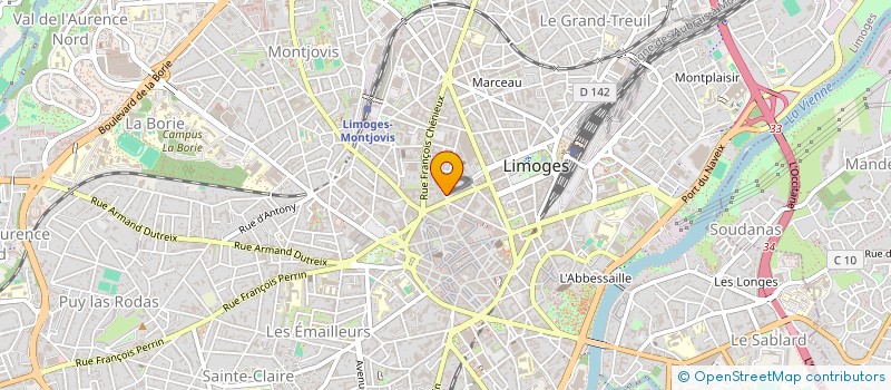 localisation de l'entreprise LE TROQUET CULTUREL à LIMOGES