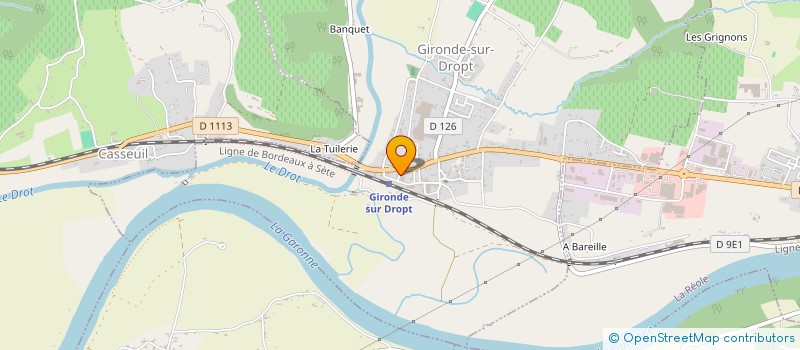 localisation de l'entreprise LE TROQUET DU COIN  GIRONDE-SUR-DROPT