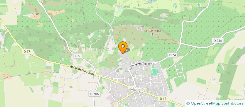 localisation de l'entreprise LE TROU DU LOUP  MOURIES