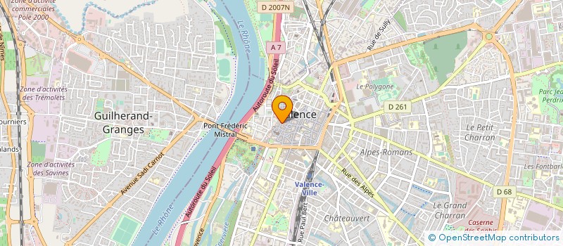 localisation de l'entreprise LE TROU VERT à VALENCE