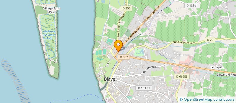 localisation de l'entreprise LE TROUBADOUR à BLAYE