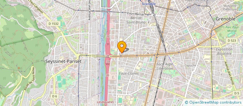 localisation de l'entreprise LE TROUPEAU ACRE à GRENOBLE