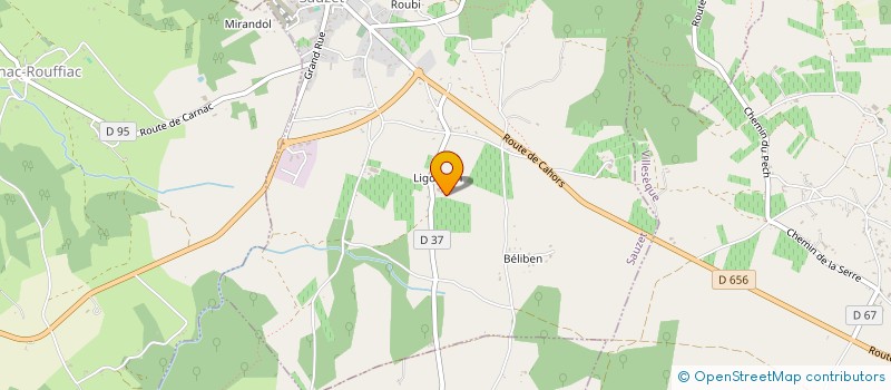 localisation de l'entreprise LE TRUFFADOU  SAUZET