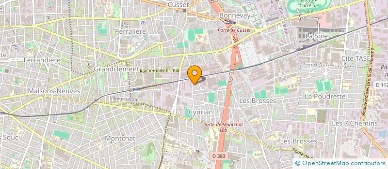 localisation de l'entreprise LE TRUSQUIN à VILLEURBANNE