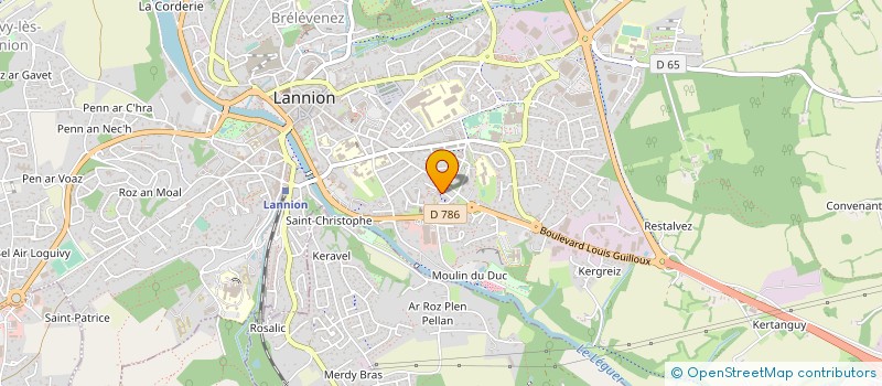 localisation de l'entreprise LE TSADDE THEATRE  LANNION