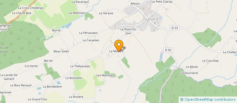 localisation de l'entreprise LE TUBE A ZIK  GAHARD