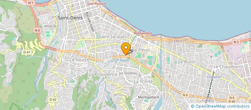 localisation de l'entreprise LE TULIPIER SARL à SAINT-DENIS